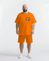 Don’t Think Just Do It Big & Tall Men's Lettering Simple Short-Sleeve T-shirt 2-Piece Set